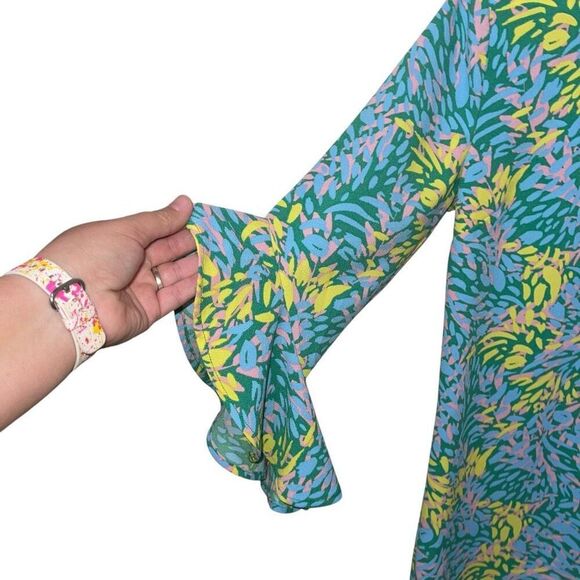 Mud Pie Pink, Yellow, Green & Blue Dress - Size Small - Picture 3 of 9